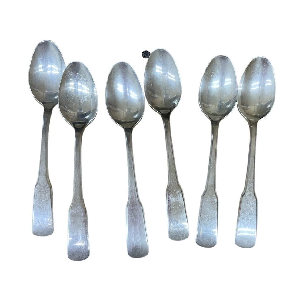 International Silver Co Triple Plate Demitasse Spoons Set of 6 Good Condition